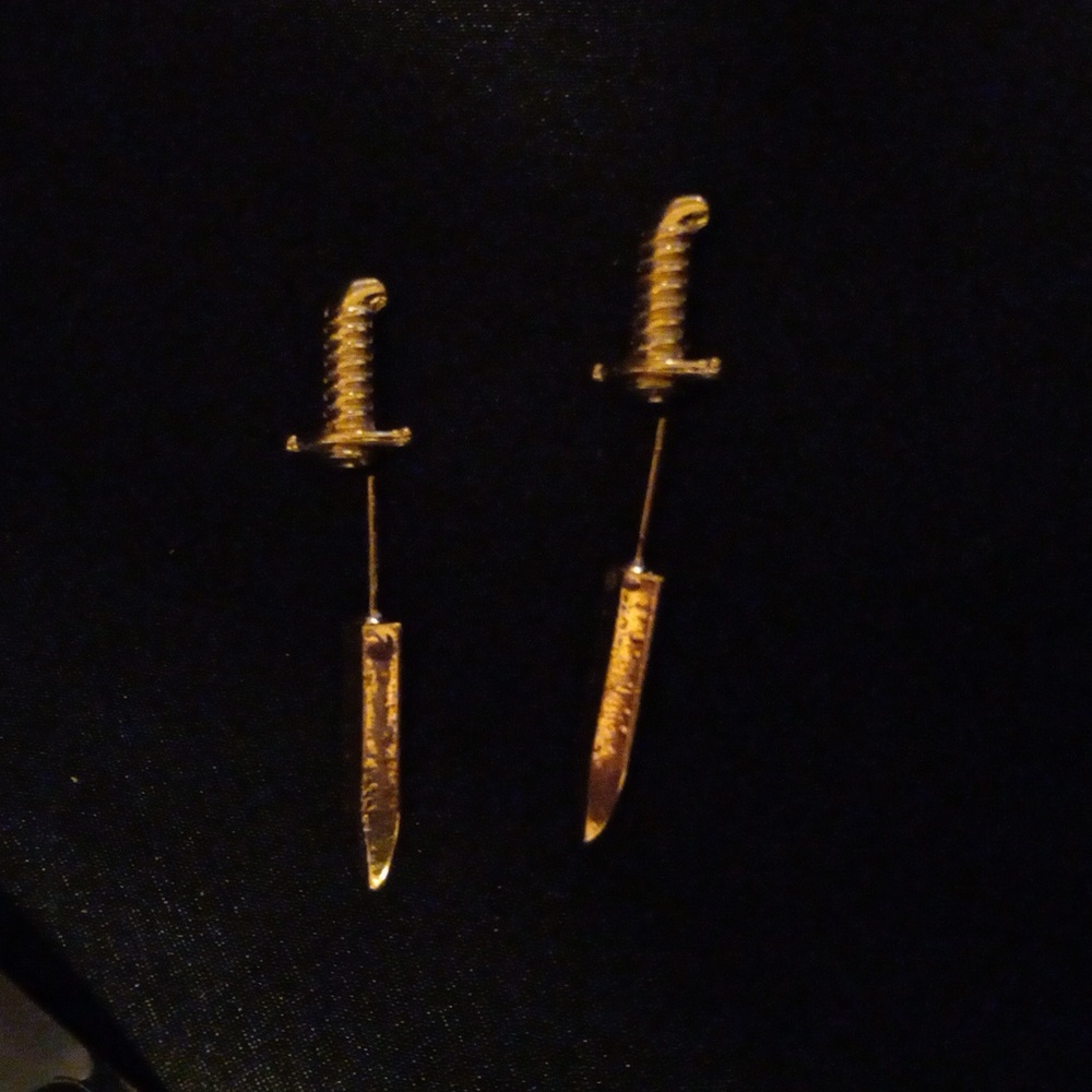 Dagger earrings